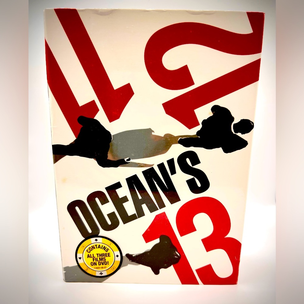 Ocean's Trilogy Ocean’s Eleven, Twelve, & Thirteen, DVDs, Packaged, Never Used